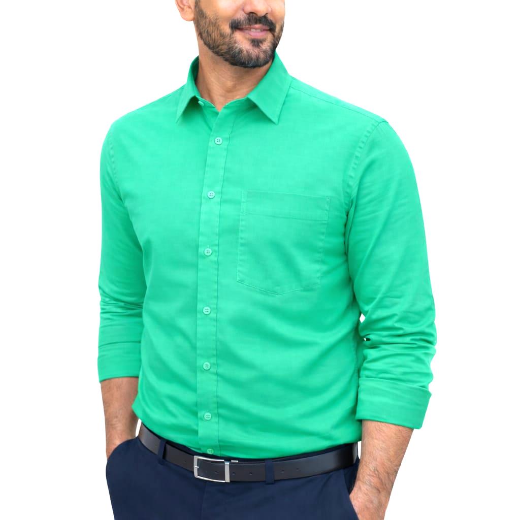 Super Premium Oxford Cotton Full Sleeve Shirt [Pest Color]